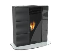 Lincar Olga 502 L Slim Poêle À Pellets Céramique Noir L5022905 Minuteur