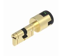 Lince - Cylindre de Sécurité 30+B50 bouton côte 50 avec Alarme de 100 dB | Double Sécurite | Fusible mécanique pour une rupture programmée | Livre avec 5 clés | Laitonnée