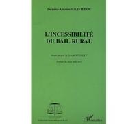 L'incessibilité du bail rural - Jacques-Antoine Gravillou - L'harmattan - broché - Etude