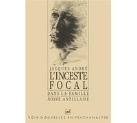 L'inceste focal dans la famille noire antillaise - dans la famille noire antillaise crimes conflits structure - Jacques André - Puf - Livre