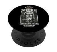 Linceul de Turin Visage de Jésus-Christ Catholique PopSockets PopGrip Adhésif