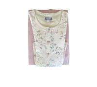Linclalor Pyjama femme Interlock coton d'hiver Séraphin et ouvert en avant, Rose Aurora, 60