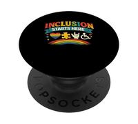 L'inclusion Commence Ici pour Les Enseignants en éducation spéciale PopSockets PopGrip Adhésif