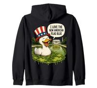 Lincoln Memorial Piscine réfléchissante Motif Canard américain Satire Sweat à Capuche