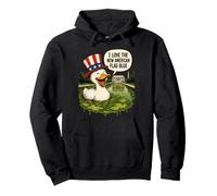 Lincoln Memorial Piscine réfléchissante Motif Canard américain Satire Sweat à Capuche