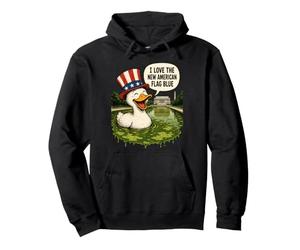 Lincoln Memorial Piscine réfléchissante Motif Canard américain Satire Sweat à Capuche