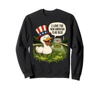 Lincoln Memorial Piscine réfléchissante Motif Canard américain Satire Sweatshirt