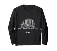 Lincoln Nebraska Skyline US Voyage Souvenirs Blanc Paysage urbain Manche Longue