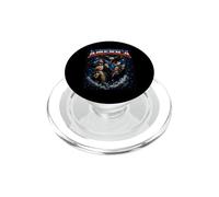 Lincoln Washington Reagan Patriotic Eagle des présidents américains PopSockets PopGrip pour MagSafe