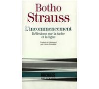 L'Incommencement: Réflexions sur la tache et la ligne
