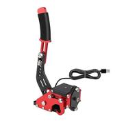 LinCys KANGYEBAIHUODIAN Logitech - système de freinage USB, carte adaptateur de frein à main/dérive adaptée au rallye G29/G27/G25 PC capteur Hall SIM jeux de course T300 T500 (Color : Red)
