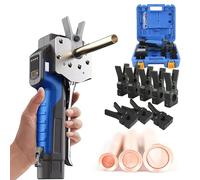 LINCYS Outil D'Évasement Électrique sans Fil, Kit D'outils D'extension Tuyau 1/4"-3/4", Outil D'Évasement Excentrique À 45° Métrique Et Pouces 2 en 1 pour Tuyaux en Cuivre/Aluminium/Laiton,5chucks