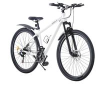 LINCYS VTT 24/26/27.5/29 Pouces, 21 Vitesses Freins Double Disque, Cadre Aluminium Léger, Fourche Suspendue, Réglable Adultes Adolescents, pour Sentiers & Ville