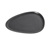 LIND DNA Assiette Curve Stoneware 26x30 cm Black