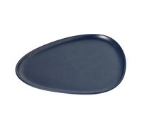 LIND DNA Assiette Curve Stoneware 26x30 cm Navy blue