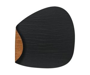 LIND DNA Dessous d'assiette Buffalo réversible curve L 1 pièce noir-nature