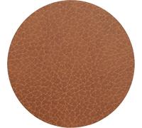 LIND DNA Dessous de verre Bull - Cuir - Nature - ø 10 cm