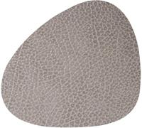 LIND DNA Dessous de verre Hippo - Cuir - Gris anthracite - 13 x 11 cm