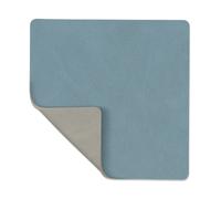 LIND DNA Dessous de verre Nupo réversible square 1 pièce bleu clair-gris clair
