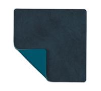 LIND DNA Dessous de verre square réversible Nupo 1 pièce Midnight blue-petrol