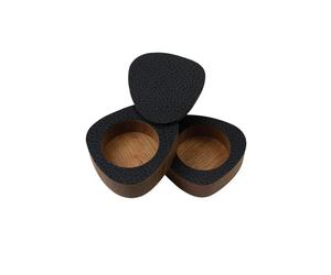 LIND DNA Ensemble sel & poivre Curve lot de 2 Naturel-noir anthracite