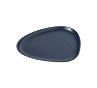 LIND DNA Petite assiette Curve Stoneware 19x22 cm Navy blue