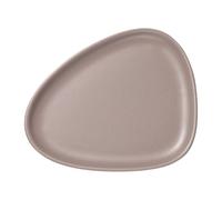 LIND DNA Petite assiette Curve Stoneware 19x22 cm Warm Grey
