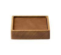 LIND DNA Set de dessous de verre Wood Box Nature-chêne. carré. S. Nupo nature. 9 pièces