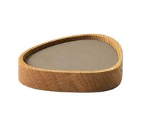 LIND DNA Set de dessous de verre Wood Box Nature-oak. courbe. S. Nupo clay brown. 9 pièces