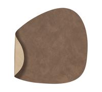 LIND DNA Set de Table Cloud-Nupo réversible curve L 1 pièce Brown-sand