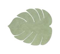 LIND DNA Set de table Monstera Leaf Hippo L Vert olive