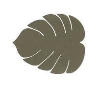 LIND DNA Set de table Monstera Leaf Nupo L Vert armée