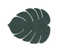 LIND DNA Set de table Monstera Leaf Nupo L Vert foncé