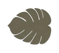 LIND DNA Set de table Monstera Leaf Nupo S Vert armée