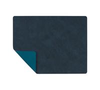 LIND DNA Set de table Nupo réversible square L 1 pièce Midnight blue-petrol
