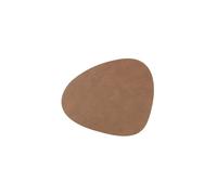 LIND DNA Set de table ovale Nupo en cuir 37x44cm marron