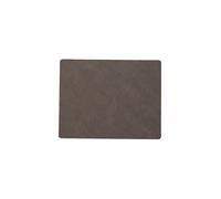 LIND DNA Set de table rectangulaire en cuir NUPO 35x45cm Caviar marron