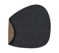 LIND DNA Set de table réversible curve Cloud L 1 pièce Black-brown