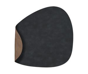 LIND DNA Set de table réversible curve Cloud L 1 pièce Black-brown
