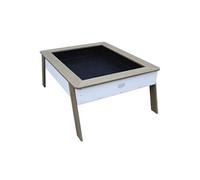 Axi Linda Table De Culture En Bois Avec Bac & Voile De Jardin | Potager Sur Pied / Jardinière En Marron & Blanc | Table De Sable Enfant