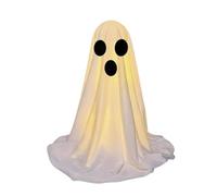 Linda Decoración De Fantasmas - Fantasmas Espeluznantes | Resplandor Fantasma Estatua Lindo | Decoraciones De Halloween Con Luz | Adorno De Escritorio, Estatua Espeluznante Para Otoño, Ventana, Puert
