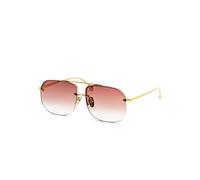 Linda Farrow - Lfl1539 C6 SUN Lunettes de soleil - unisex - Accessoires - Jaune - Taille: 62 MM