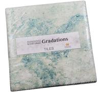 Linda Ludovico Stonehenge Gradations II Pierres pr cieuses Carreaux 42 carr s de 10 pouces G teau tages Northcott TGRAD42-680