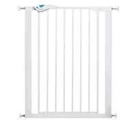 Lindam Easy Fit Plus Deluxe Barrière de protection de porte avec fixation par pression sans perçage Largeur réglable 75 cm à 82 cm, max. 117 cm avec rallonge