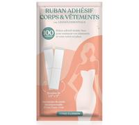 Linda's Essentials Adhésif double face peau pour body tape et scotch vetement peau (100 pièces) - Fashion Tape et vetement peau et scotch peau vetement