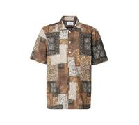 Lindbergh Chemise sable / marron / noir / blanc cassé, Taille M