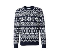 Lindbergh Pull-over bleu foncé / blanc, Taille XL