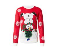 Lindbergh Pull-over 'Xmas' marron / vert / rouge / blanc, Taille S