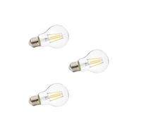 Lindby - 3-pack Ampoule LED 4W (470lm) Filament E27 Clear