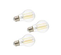 Lindby - 3-pack Ampoule LED 7W (806lm) Filament E27 Clear